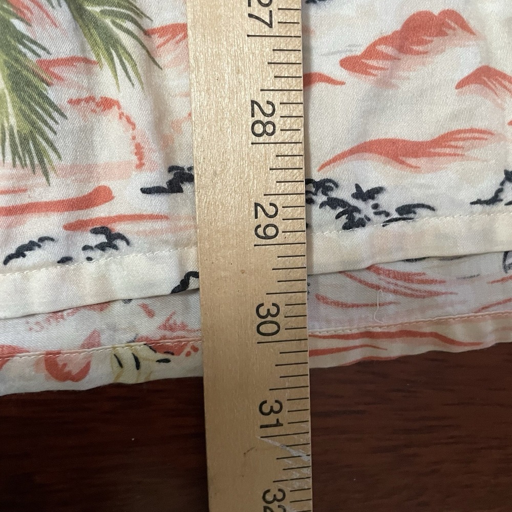 Patagonia Hawaiian Aloha Print Shirt Paddling Diamond Head Palm‎ Sz L/XL? B5 - Picture 10 of 10